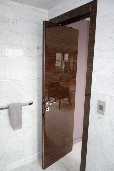 ROTO doors used to save space in bathrooms