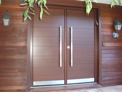 New Front door custom designed by BellaPorta, made to size in Austria